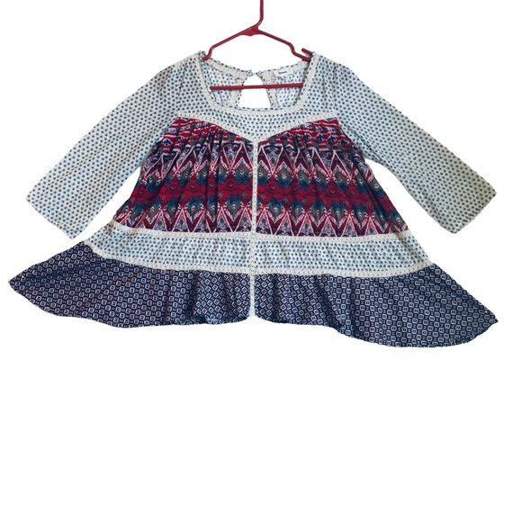 Freeway Women's Shirt Top Blouse Boho flowy Size small - Picture 2 of 8